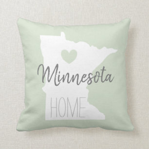 Coussin Minnesota State map love home
