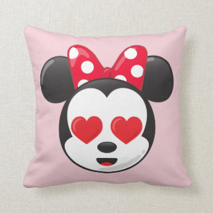 Coussin Minnie branchée Emoji en amour