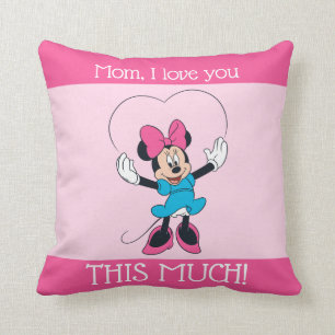 Coussin Minnie Mouse - Maman, Je T'Aime Tant !