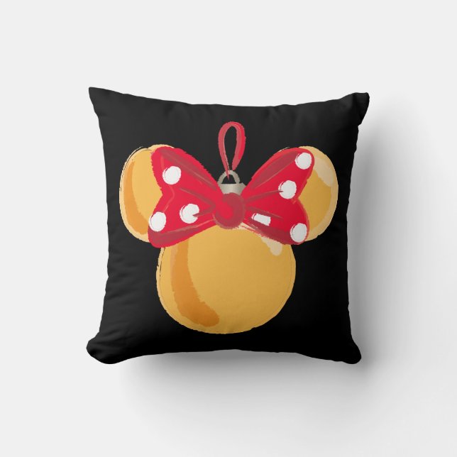 Coussin Minnie Mouse Ornement de Noël (Recto)