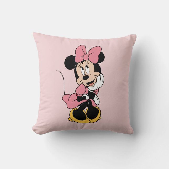 Coussin Minnie| Poster en rose (Recto)