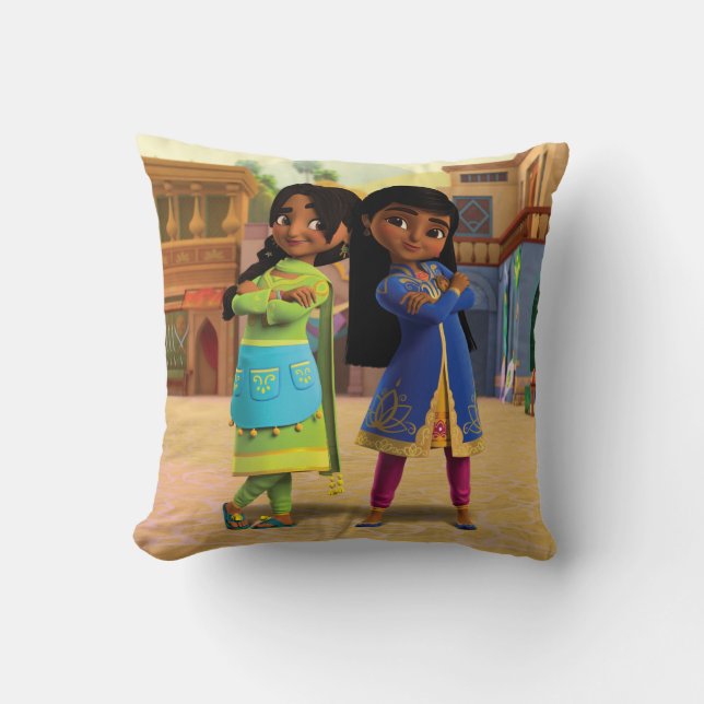 Coussin Mira et Priya (Recto)