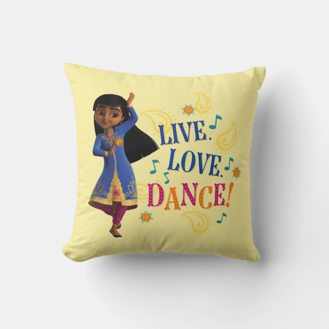 Coussin Mira| Vivez. L'amour. Danse ! (Recto)