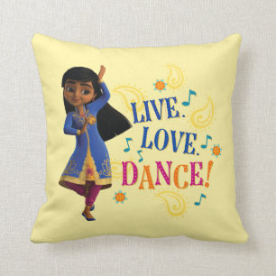 Coussin Mira  Vivez. L'amour. Danse !