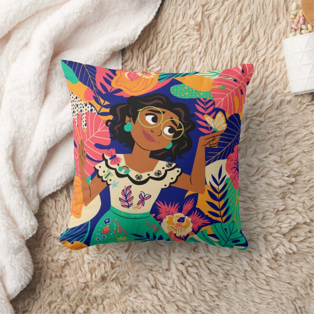 Coussin Mirabel d'Encanto | Graphique floral (Couverture)
