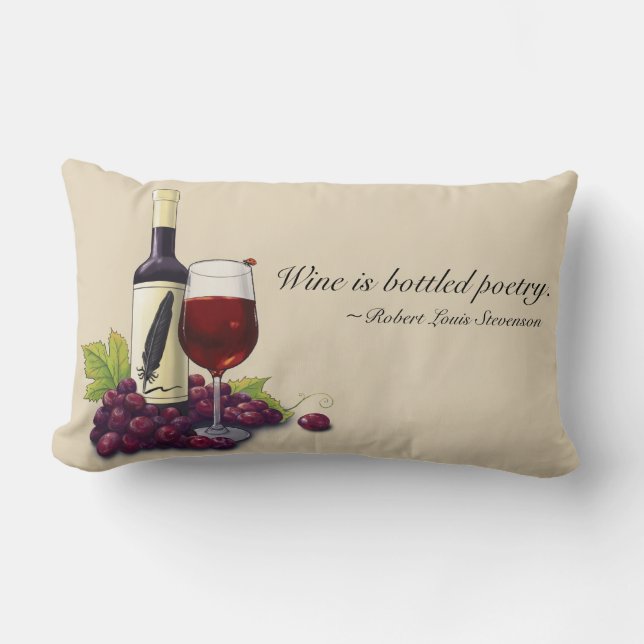 Coussin mis en bouteille de la poésie de l'amateur (Recto)