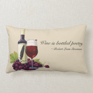 Coussin mis en bouteille de la poésie de l'amateur
