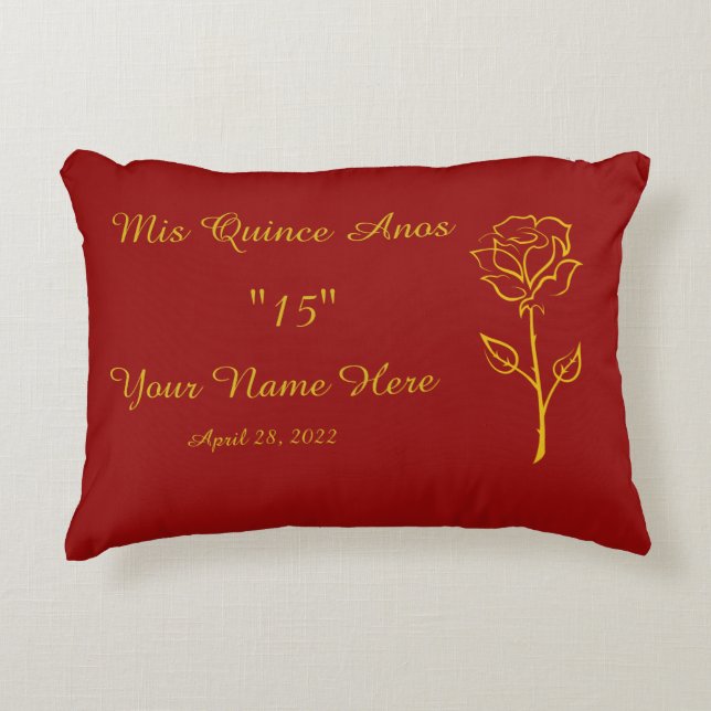 Coussin Mis Quince Anos (Devant)