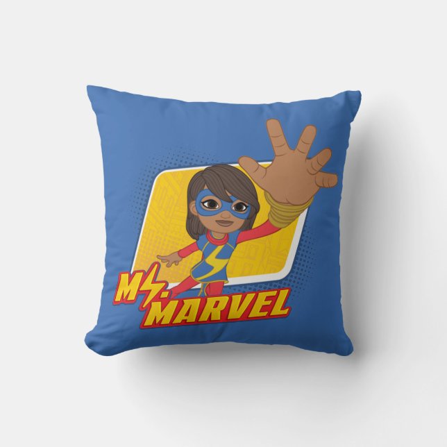 Coussin Mlle Marvel Graphique de personnage rectangulaire (Recto)