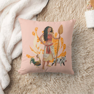 Coussin Moana Live Action Wayfinder Pua Heihei Graphique