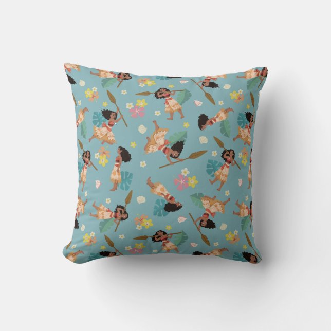 Coussin Moana | Modèle floral (Recto)
