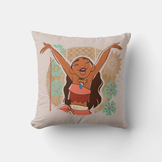 Coussin Moana | Un Avec Les Vagues (Recto)