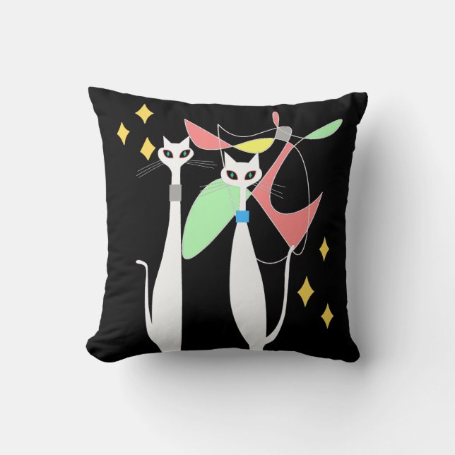 Coussin Mobile frais moderne de chat de la moitié du (Recto)