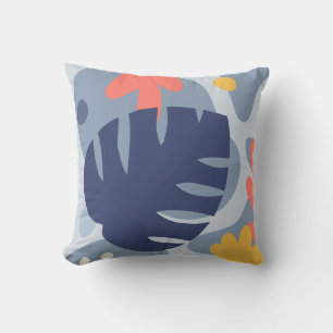 Coussin Mod Monstera Abstraite feuille Hawaiian Tropical -