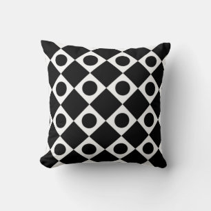 Coussin Mod Retro 60's Noir