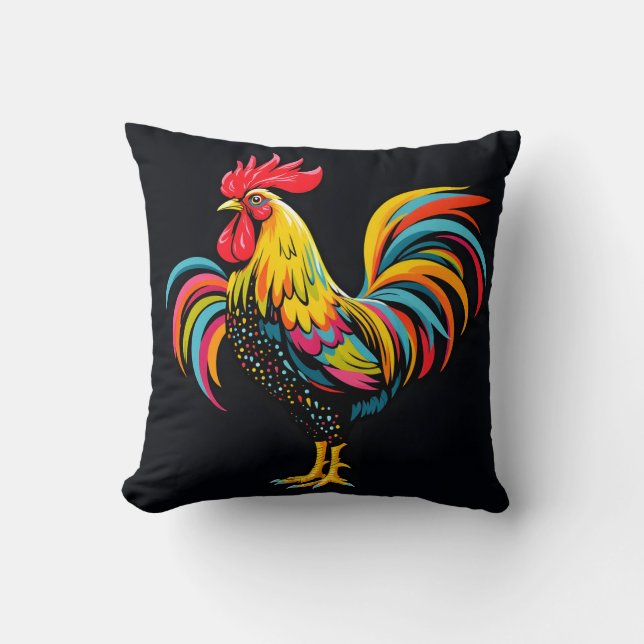 Coussin Mod Rooster (Recto)