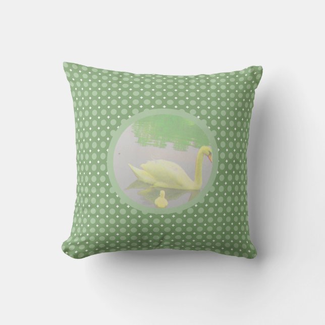 Coussin Mode Beau lac de cygne (Recto)