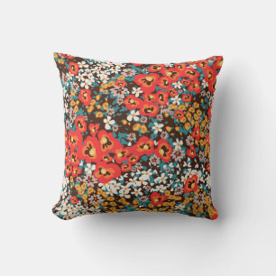 Coussin Mode florale printemps, robe femme d'été