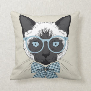 Coussin Mode Smart de chat siamois