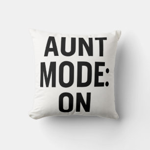 Coussin Mode Tante Activé - Amusant Humour de famille