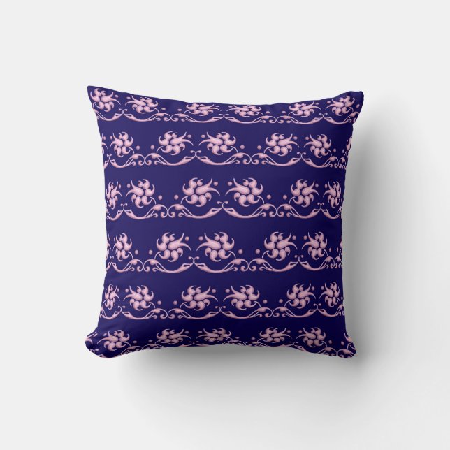 Coussin Modèle baroque floral de style (Recto)