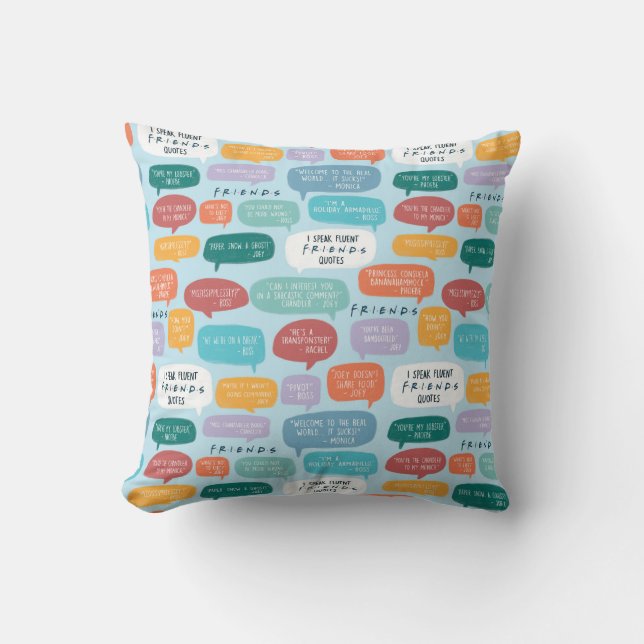 Coussin Modèle de citation FRIENDS™ (Recto)