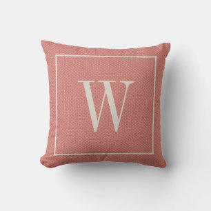 Coussin Modèle de lettre initiale de monogramme moderne co