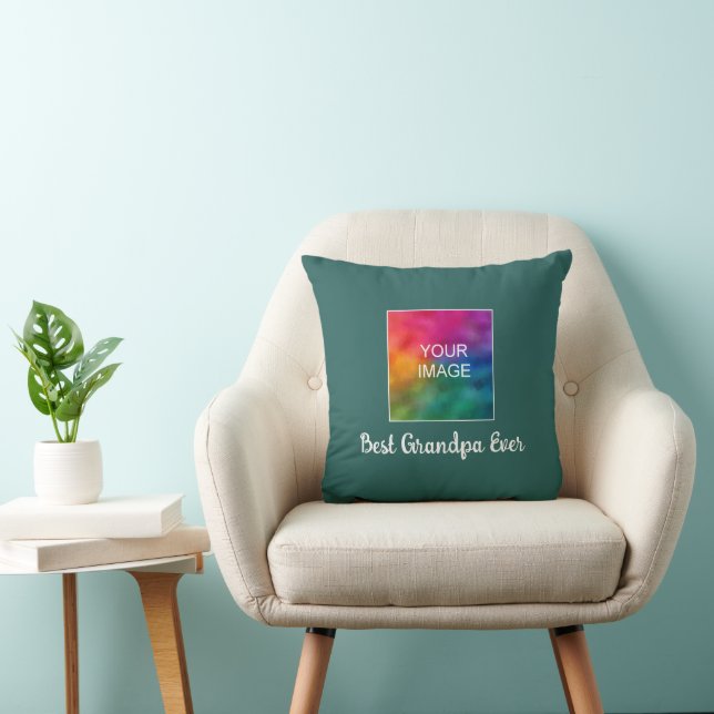 Coussin Modèle de typographie moderne Meilleur grand-père  (Chaise)
