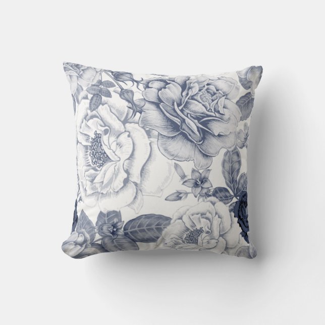 Coussin Modèle floral classique (Recto)