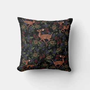 Coussin Modèle floral de cerfs