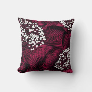Coussin Modèle floral dessiné à la main avec fleurs de 