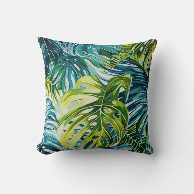 Coussin Modèle floral Plante tropical (Recto)