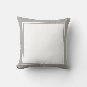 Coussin Modèle gris simple et blanc