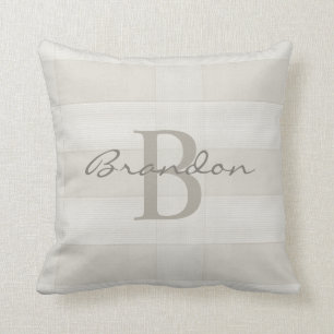 Coussin Modèle moderne élégant de la lettre B de manusc