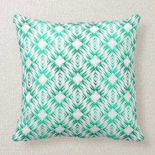 Coussin Modèle turquoise géométrique abstrait