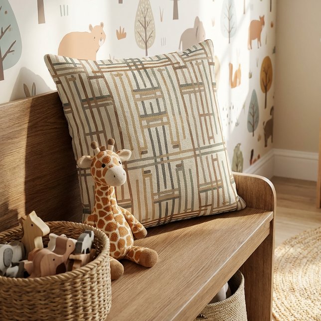 Coussin Modern Boho Linear Geometric ID1276 (Créateur téléchargé)