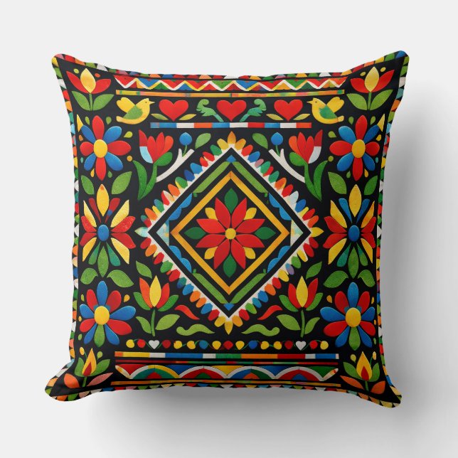 Coussin Modern chic elegant colorful geometric pattern  (Recto)