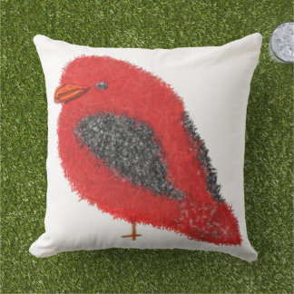 Coussin Modern cute cardinal Christmas