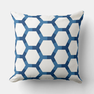 Coussin Modern Geometric Hexagon Pattern