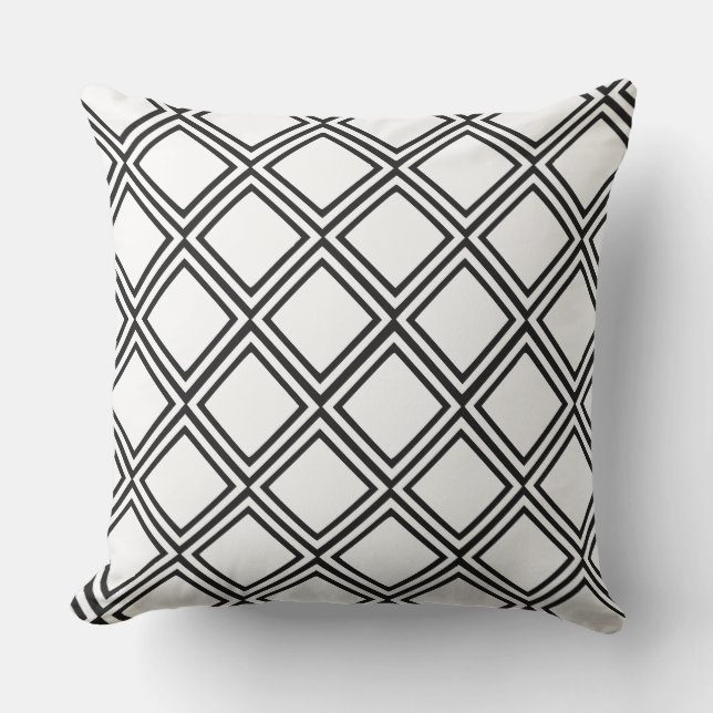 Coussin Modern Geometric Squares Garden Patio Decor  (Recto)