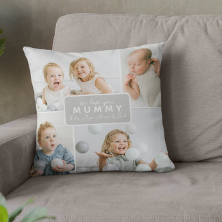 Coussin Modern Mummy 4 Photo Grey