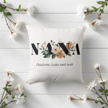 Modern Personalized Nana Floral Gift