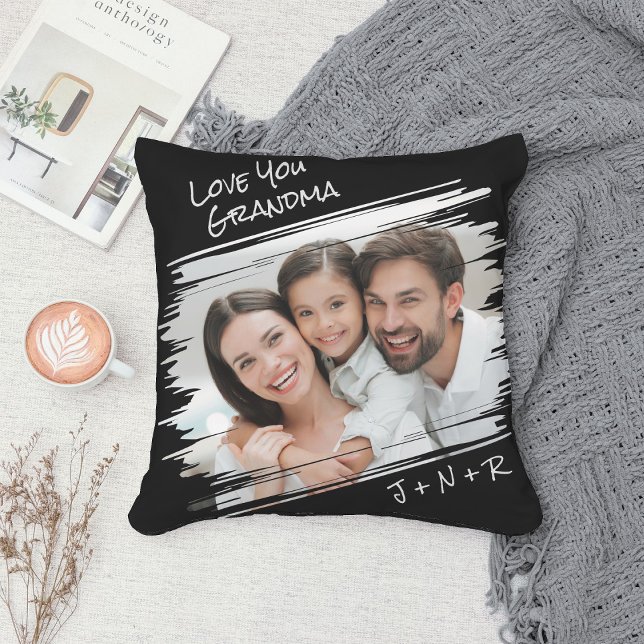 Coussin Modern Street Art Ajouter Votre Photo Aimer Vous G (Créateur téléchargé)