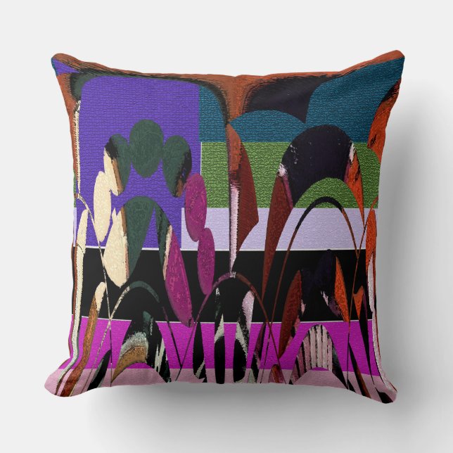 Coussin Modern Vine Leaf Floral   (Recto)