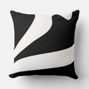 Coussin Moderne biologique Abstrait ondulé