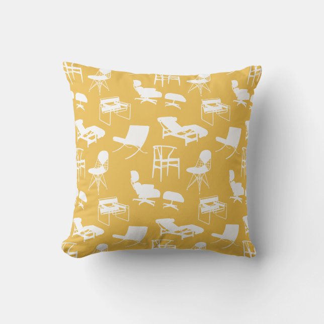 Coussin moderne de chaises de la moitié du siècle (Recto)