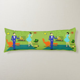 Coussin moderne de corps de couples de la moitié