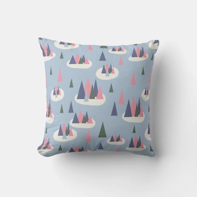 Coussin Moderne du milieu de l'hiver (Recto)