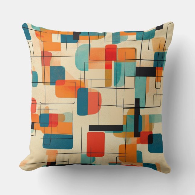 Coussin moderne du milieu du siècle (Recto)