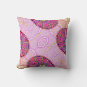 Coussin Moderne Élégant Motif coloré Lavande d'Oeuf rose